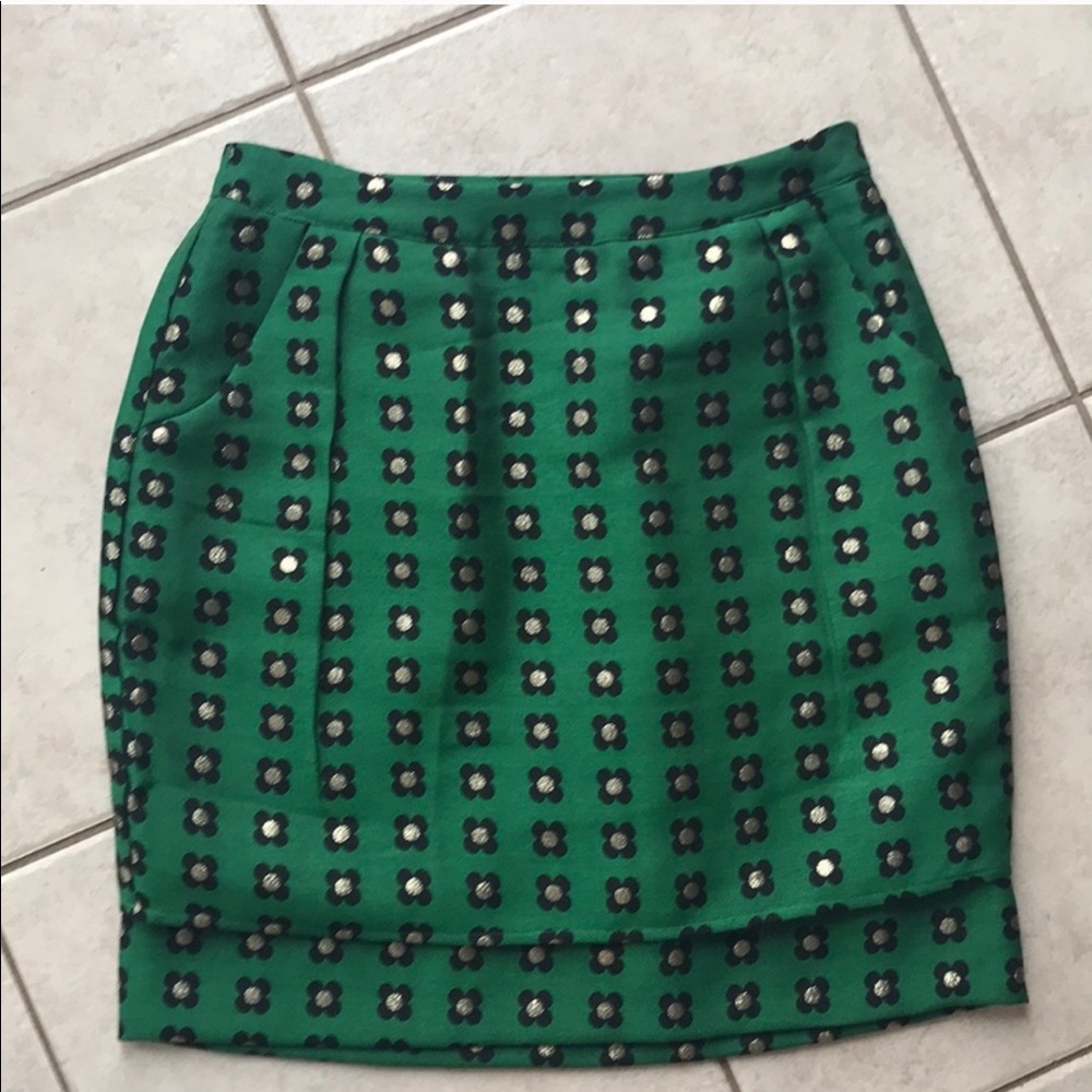 Anthropologie Patterned Skirt